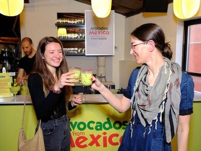 Guests at the Avocados From Mexico branded tasting activation