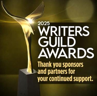 Writers Guild Awards sponsor recognition graphic